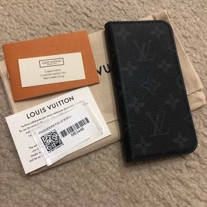 💯 authentic LV iPhone X/XS folio case.